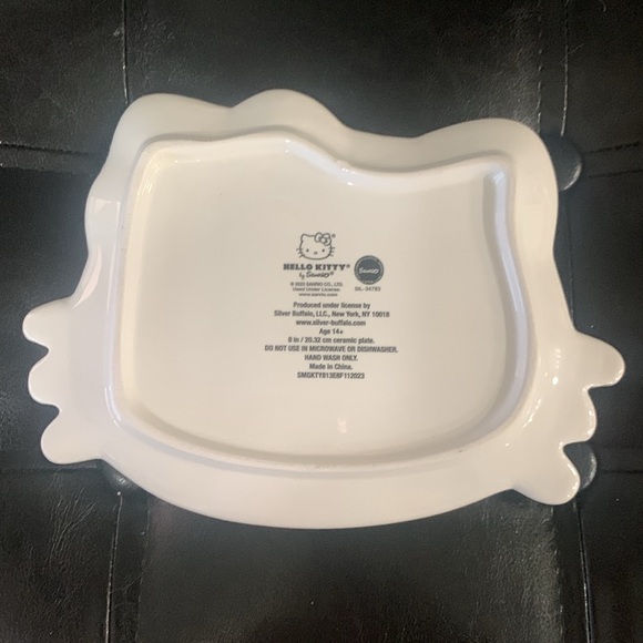 New Hello Kitty In Gold Metallic Bow Jewelry Trinket Tray Dish By Sanrio - Picture 7 of 8